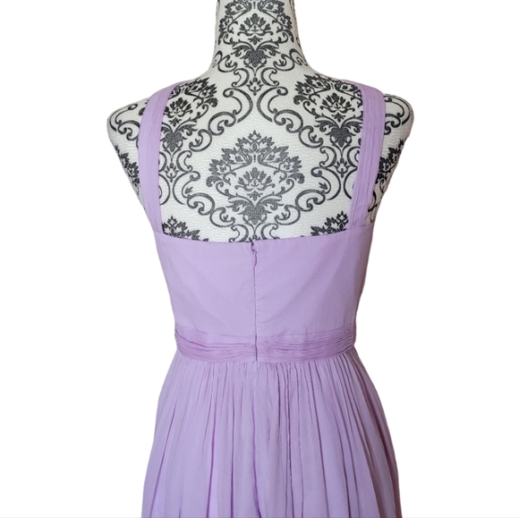 J. Crew Sinclair silk chiffon lavender halter dress size 4 - Picture 4 of 14